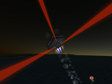 Kerbal Space Program mod Aerial Laser Corvette P-1476 “Yamato”