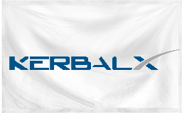 Kerbal Space Program mod Kerbal X flag (spacex parody)!!!