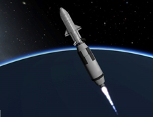 Realistic Boeing X37 Space Shuttle with Atlas V