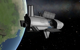 Realistic Boeing X37 Space Shuttle with Atlas V