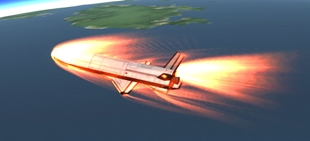 Realistic Boeing X37 Space Shuttle with Atlas V