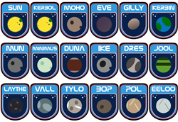 Retro Planet Flags
