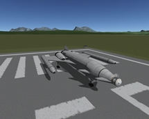 Kerbal Space Program mod SSTO (Single Stage To Orbit) “Tanker” Refuelling Spacecraft (Stock)