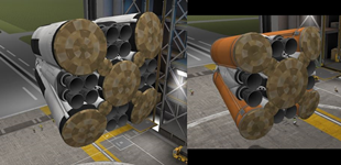 Kerbal Space Program mod Stock Rocket SSTO –  40T Payload To Orbit & Fully Recovery