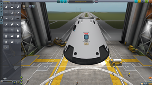 Kerbal Space Program mod Super 100 Shooting Star Command Pod.