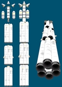 Kerbal Space Program mod Three capsule booster rocket
