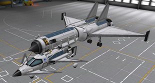 Kerbal Space Program mod Two-staged plane